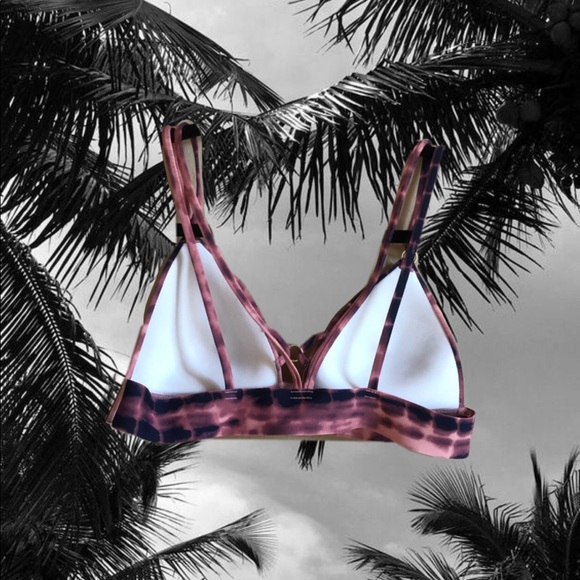 NWOT Pink tie dye print strappy bralette - Picture 2 of 2